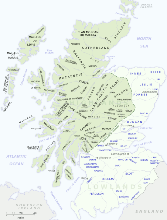 Map of Scotland